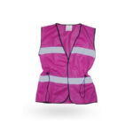 Chaleco De Seguridad Rosa Brigadier Cintura Ajustable MR SR1014R